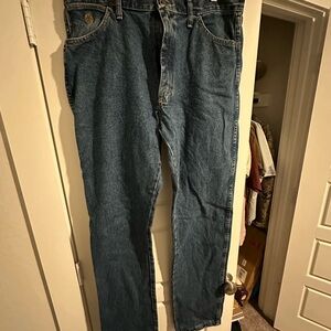 Wrangler George Straight Blue Denim Jeans 36x36